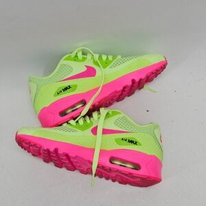 Nike Air Max 90 Ultra BR Volt Pink Blast Neon Sneakers 833409-300 Kids 4.5Y